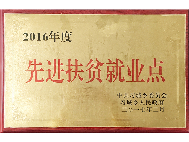 先進扶貧就業點